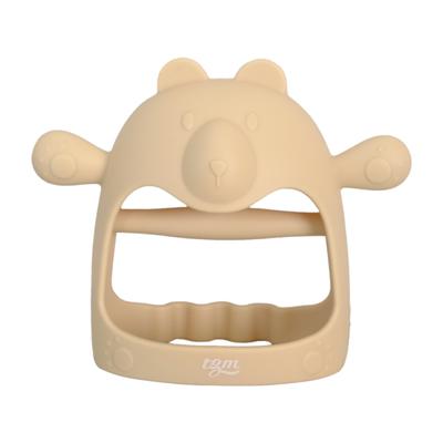 TGM Silicone Glove Type Wrist Teether + Case, Bear Beige + Case, Korean Baby Products