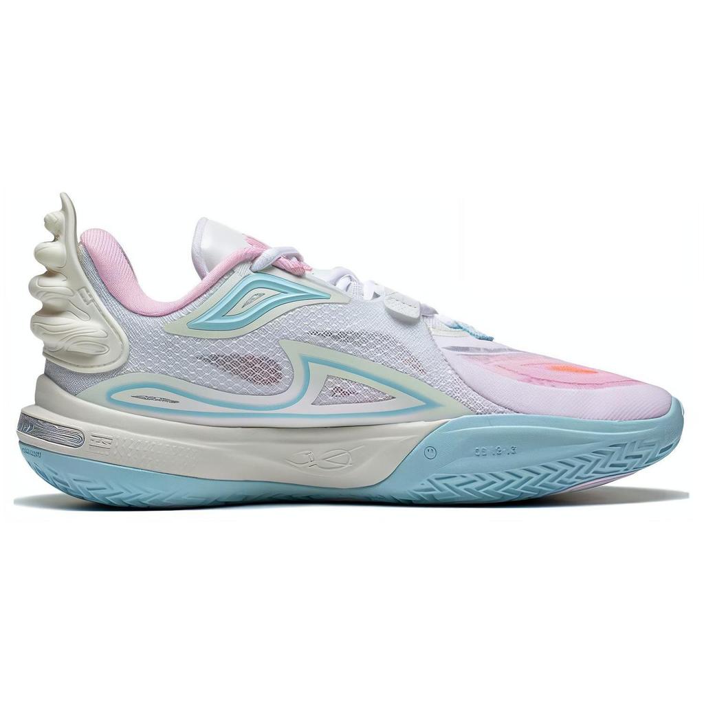 Li Ning All City 11 V2 Kids & Youth Basketball Shoes Men's Low Top White Blue Pink ABPT067-2