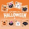 100 Stück Halloween Cartoon Design Kekse Süßigkeitstüten Partygeschenke Selbstklebende Beutel Partygeschenke