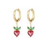 Tropical Fruit Mini Hoop & Stud Earrings - Creative European & American Ear Jewelry