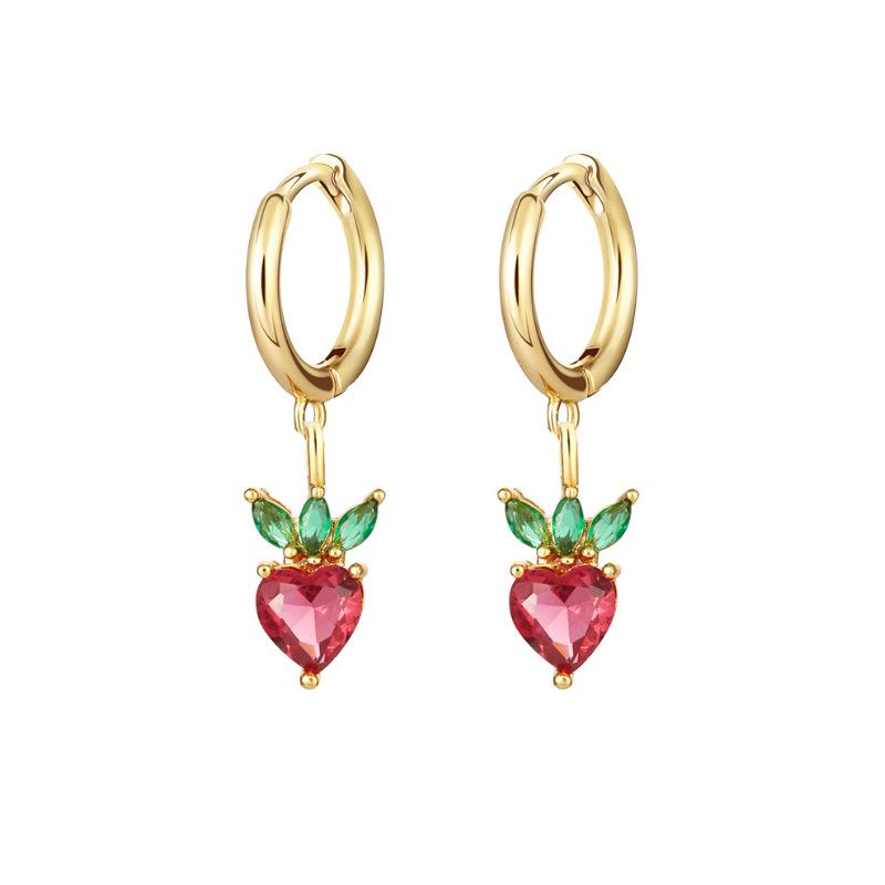 Tropical Fruit Mini Hoop & Stud Earrings - Creative European & American Ear Jewelry