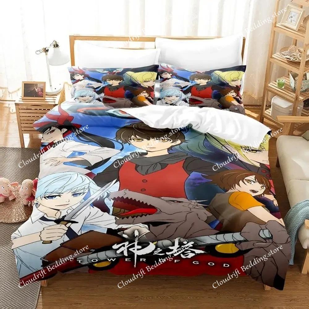 Conjunto de Roupa de Cama Tower Of God Solteiro Gêmeo Completo Queen King Size Conjunto de Cama Adulto Criança Quarto Capa de Edredom Conjuntos Impressão 3D Anime