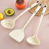4Pcs Silicone Spatula Set Long Handle Non Stick Spatula Slotted Spoon Turner Ladle High Heat Resistant Kitchen Utensils for Omelettes