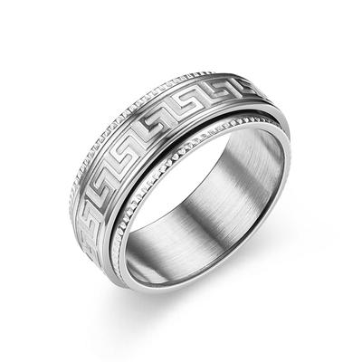 Titanium Steel Ring for Men, Stress Relief and Anti-anxiety Rotating Ring, Fashionable Couple Ring Jewelry