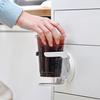 Cup Holder Portable Wall-Mounted Coffee Cup Holder Space-Saving Plastic Drink Holder