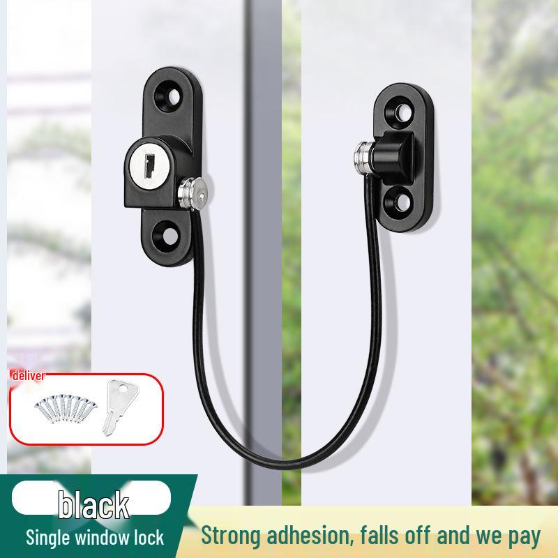 Window and Door Safety Ventilation Lock with Child Fall Protection