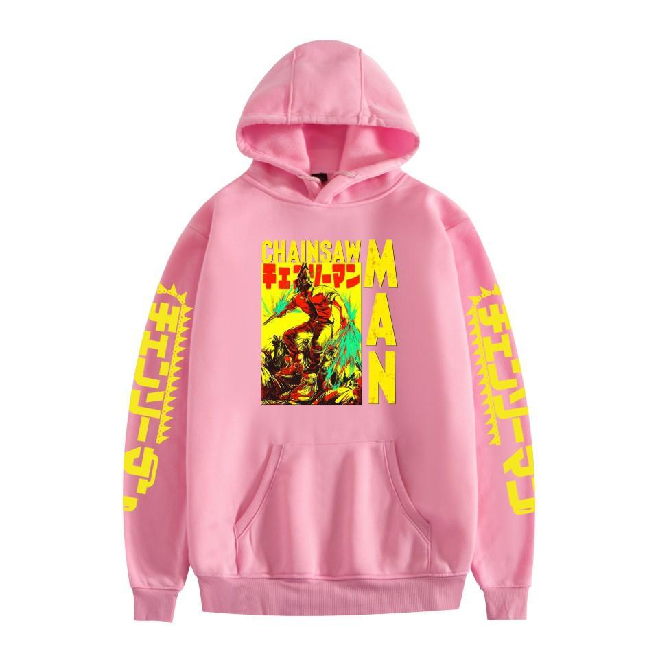 Chainsaw Man Anime Hoodies Autumn Long Sleeve Unisex Cartoon Pullovers Streetwear Graphic Clothes Sweatshirt