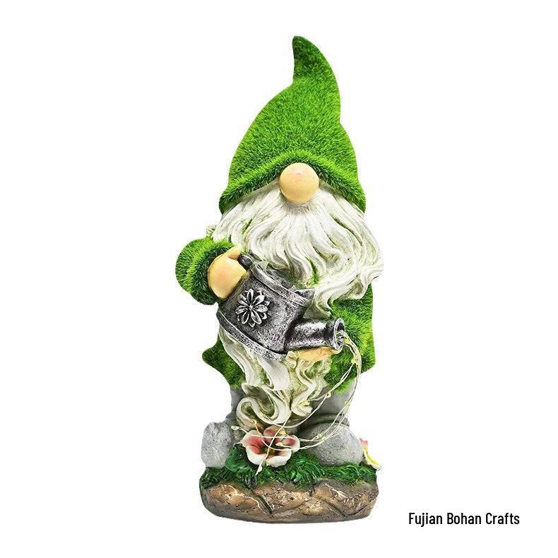 Solar Garden Ornament: Cute Dwarf Elf Lamp for Balcony & Terrace