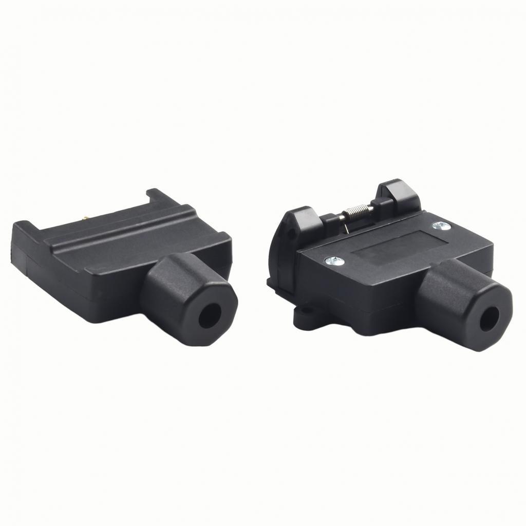 Long Lasting 7 Pin Flat Trailer Adaptor Connector Set for Towing Efficiency