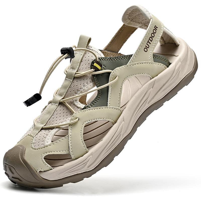 

Новые летние мужские сандалии с открытым носком, дышащие, для прямой трансляции, взрыв, повседневные, большого размера, пляжная обувь, обувь с пористой сеткой 45