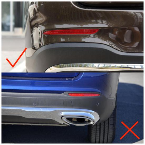 Chrome Rear Fog Light Frame Cover Trim For 2016- Mercedes-Benz GLC X253