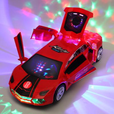 Elektrisches tanzendes Deformations-rotierendes Universal-Polizeiauto-Spielzeugauto-Jungenspielzeug-Kind ...Mädchenauto-Weihnachtsgeburtstagsgeschenk
