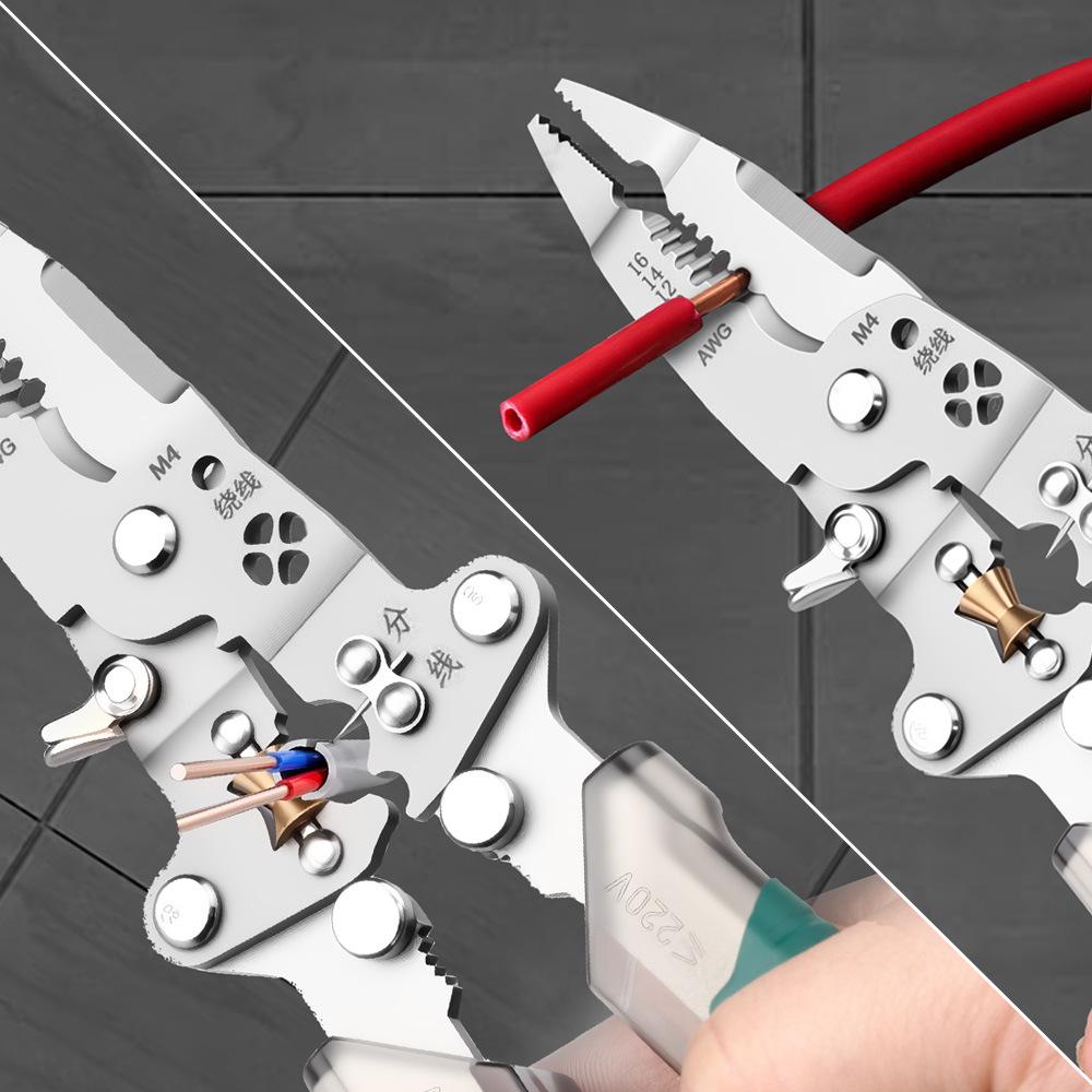 5mm Thick Folding Wire Stripper & Electrician's Multi-Functional Pliers