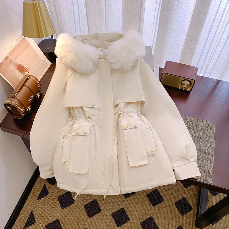 Winter Cotton Clothes New Cotton Thickened Pie Overcome Women's Small Cotton Coat Short Hooded Cotton