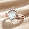 New European and American Women's Ring Accessories Inlaid Opal Ring, Silver Opal Women's Ring