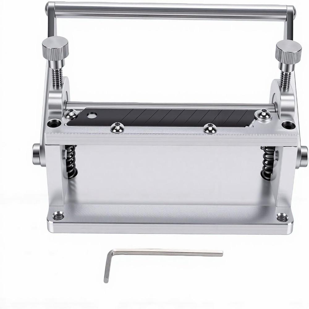 2pcs Adjustable Thickness Leather Splitter Tool Manual Peeling Machine Leathercraft Projects
