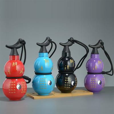 730Ml Gourd Water Bottle Outdoor Large Capacity Fitness Gourd Bottle Chinese Retro Style Water Cup Gourd Water Bottle