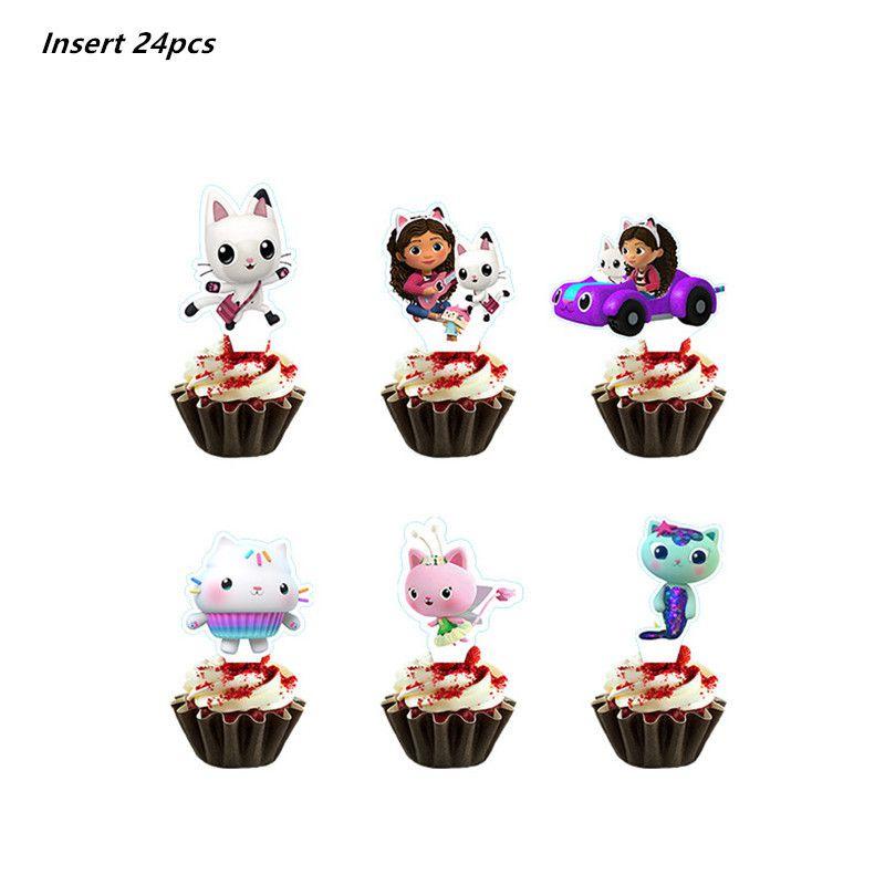 Gabbys Party Dollhouse Supply Plate Tissue Banner Tablecloth Balloon Decoration