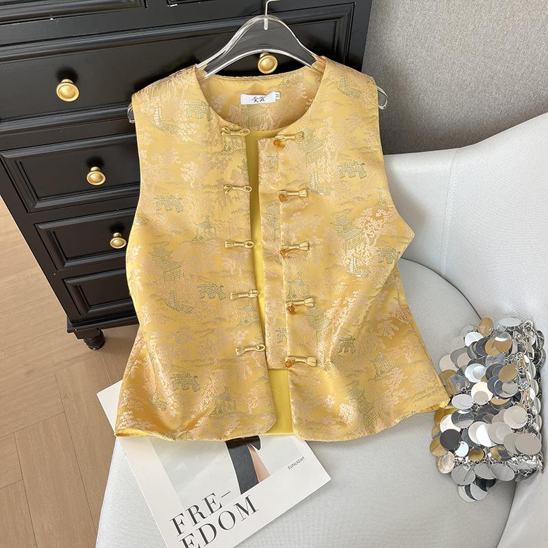 Antique Vest Women 2025 New Vest High-end Sense Foreign Vest