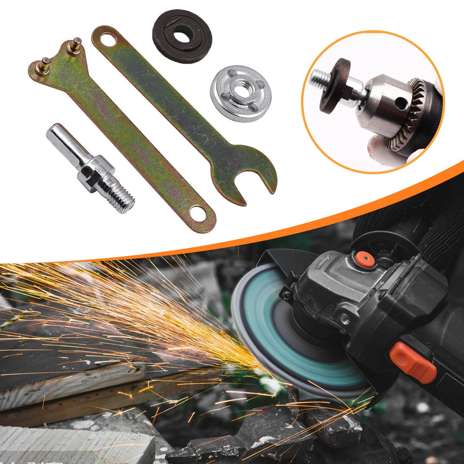 

Адаптер для дрели к угловой шлифмашине Электрический соединительный стержень Модифицированный фланец 10 мм