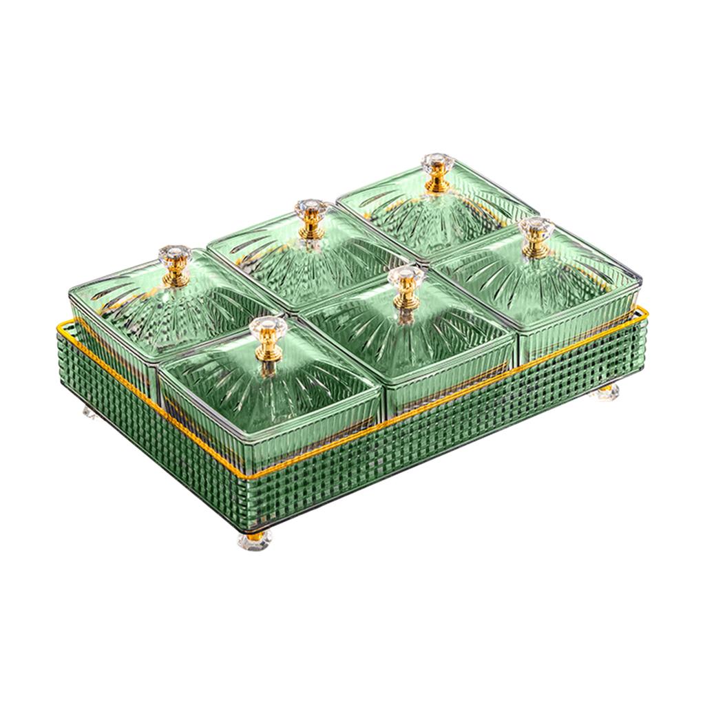 Removable Serving Dishes with Lid Decorative Snacks Tray Fruit Plate Fruit Platter for Candy Dessert Veggies Nuts Snacks