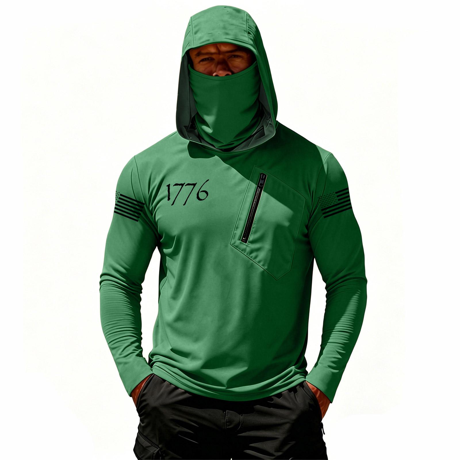 Men s Casual Hooded Long Sleeve Sunscreen Top L 1770₽