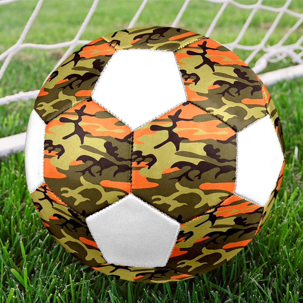 1pc Camouflage Lightweight PVC Training Soccer Ball, Size 5, Suitable for Indoor and Outdoor TrainingGift y6037