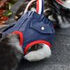 Cat Dog Female Panties Denim Strap Pet Shorts For Small Dogs Cats Kitten Puppy Underclothe Anti-harassment Safety Panties