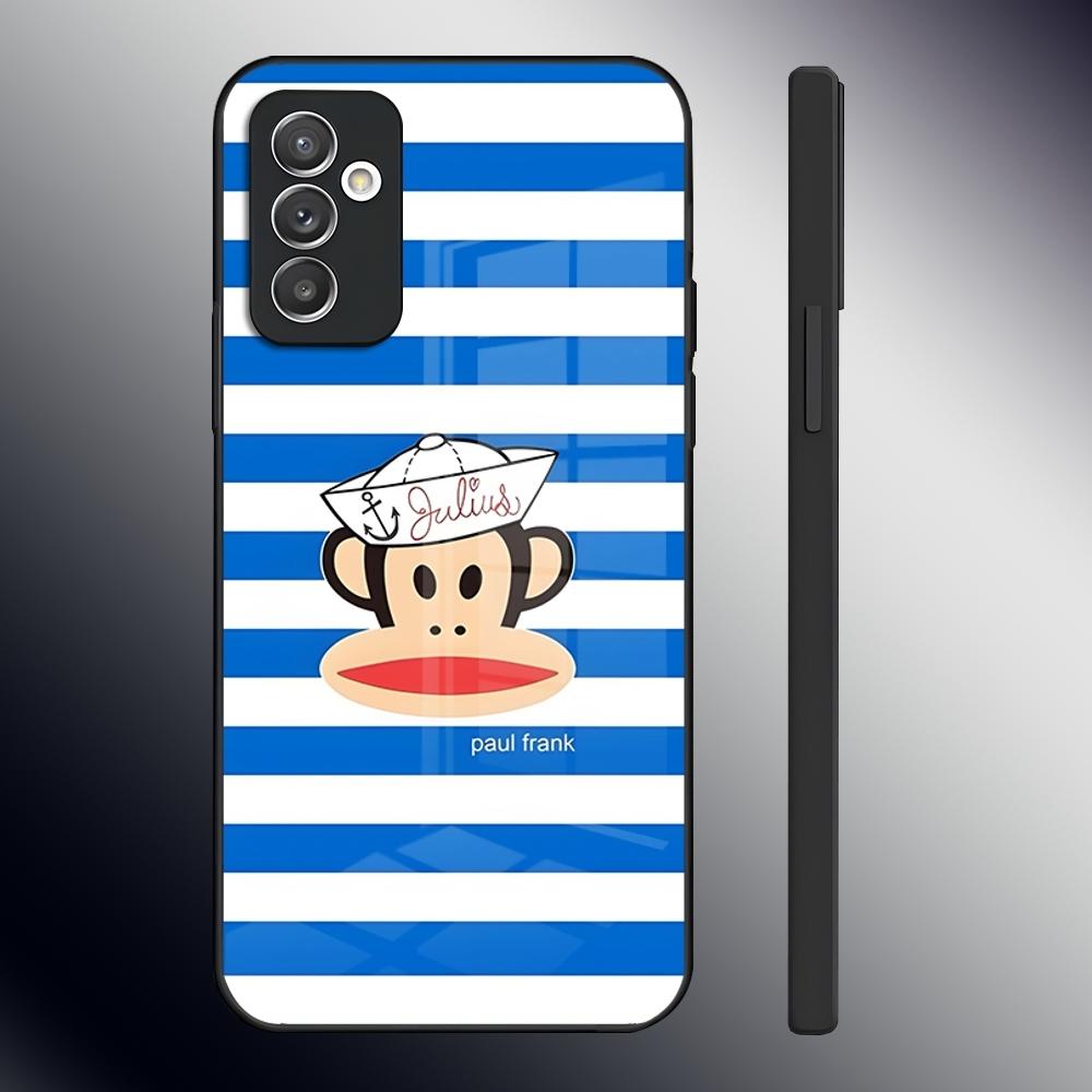 Fashion Logo P-Paul F-Frank Phone Case For Samsung S26 S24 Ultra S23 S22 S21 Fe S25 Plus A54 A34 A24 A53 A13 A16 Glass Cover