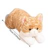50cm Size Imitation Lying Cat Plush Toys Hairy Texture Realistic Cat Plush Toy  Birthday Gift