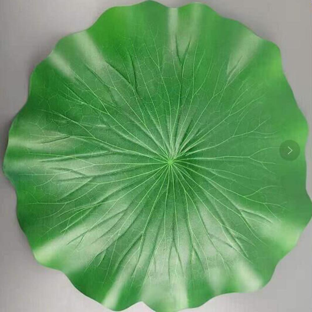 10 Stück Lotusblatt-Seerosen-Gartendekoration aus PU und Schaumstoff