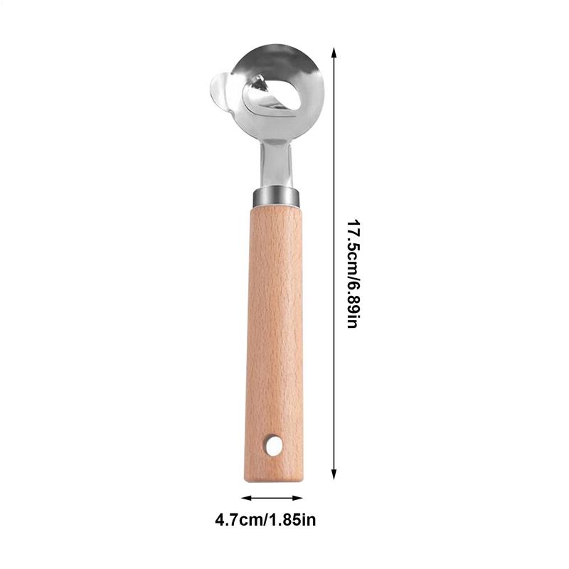 Cactus Peeler Spoon Chinese Noodle Cutter Manual Cactus Thorn Remover With Wood Handle Pasta Cutter For Kitchen Dining Room