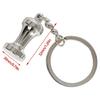 Pack of 5 Coffee Culture Symbolic Portafilter Keychain Espresso Machine Accessory Bag Pendant Metal Texture for Gifting