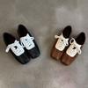 Sheepskin Version~ Casual Versatile Square Head Strap, Comfortable Soft Sole, Retro College Style and Training Shoes, Color Matching Niche Design