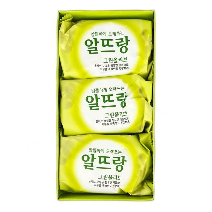 [JHMM4034_51JF]Altrang Green Olive Soap 140g 3P-O (29173798)