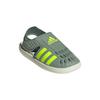 Adidas Water Sandal PVC Fabric Comfortable Stylish Aesthetic Simple Low Top Kids Sandals Kids Sandals Silver-Grey Bright-Lemon-Yellow Ivy-Green JH9502