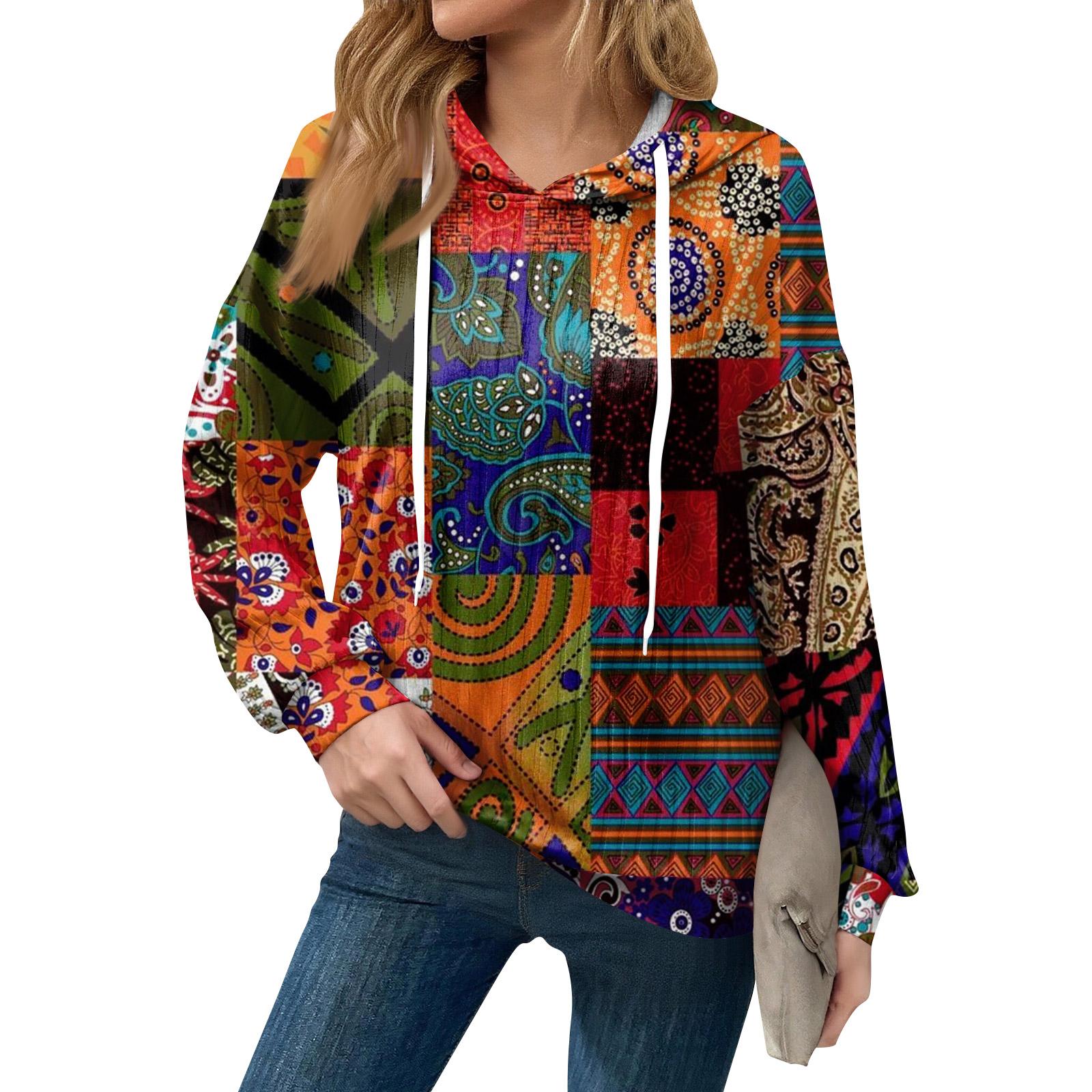 

Толстовки для женщин оверсайз зимние милые свитшоты пуловер трендовая осенняя одежда S оранжевый