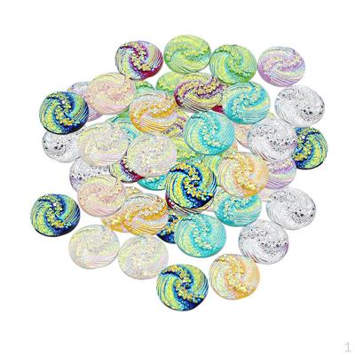 50 Blumen AB Farbe Harz Dekorative Flatback Cabochon