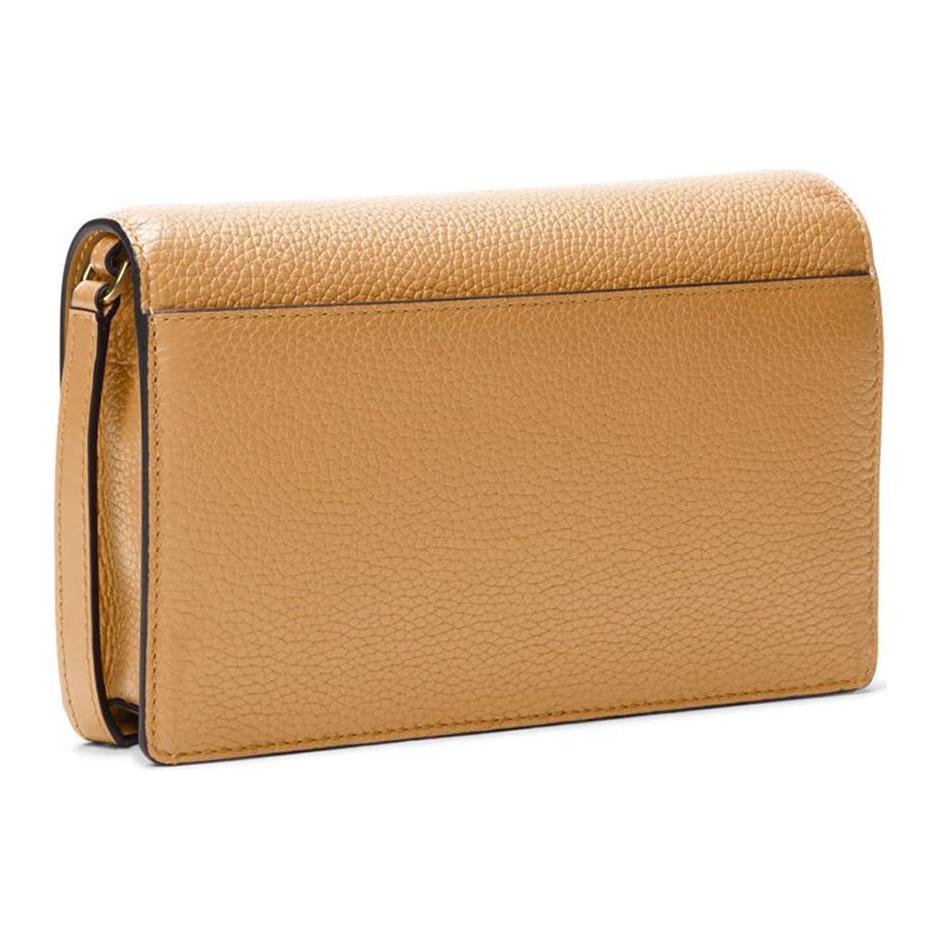 Michael Kors Jet Set Logo Verstellbarer Schultergurt Leder Umhängetasche Mittel Damen Taschen Braun 32S4GJ6C6L-174