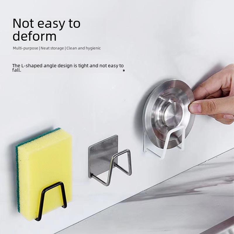 Punch-Free Strong Adhesive Stainless Steel Hook for Bathroom, Toilet, Kitchen, or Clothes - Wall-Mounted Metal Storage Hook