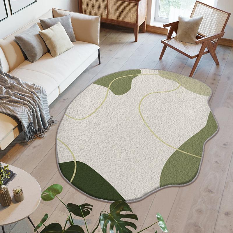 Special-Shaped Creative Carpet Bedside Blanket Living Room Coffee Table Sand Mat Irregular Carpet Fresh Imitation Cashmere Dirt-Resistant Floor Mat