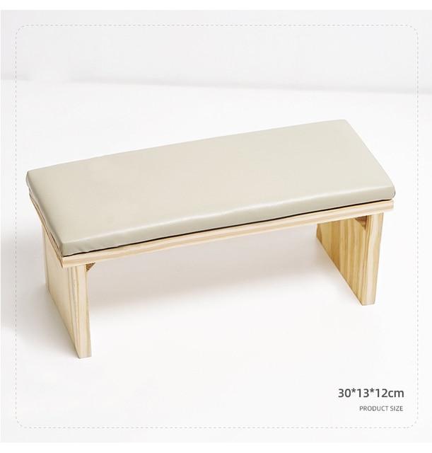 Holz Maniküre Tisch Hand Rest Kissen Für Arm Rest Stehen Für Maniküre Salon Nail art Werkzeug Hand Rest Kissen Halter