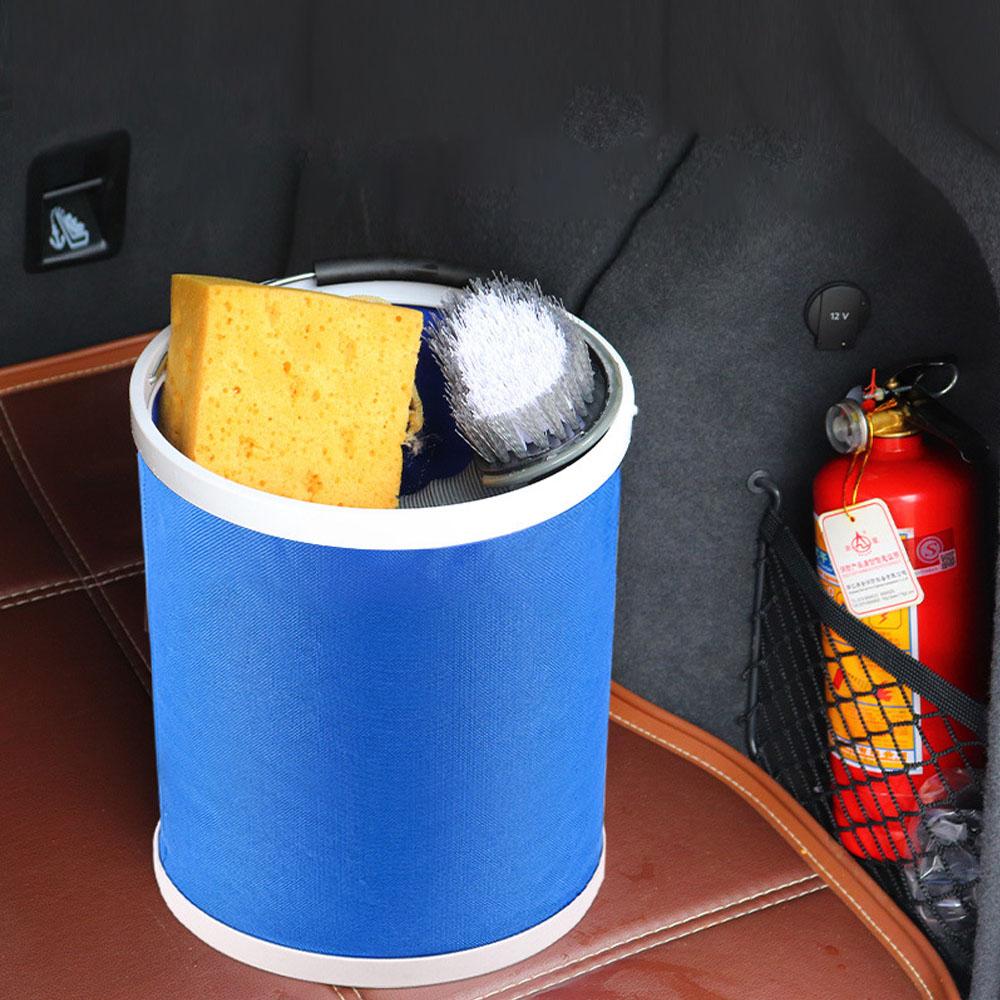 Car Folding Bucket 9L Business Car Bucket Car Washing Bucket Self Driving Tour Fishing Bucket
