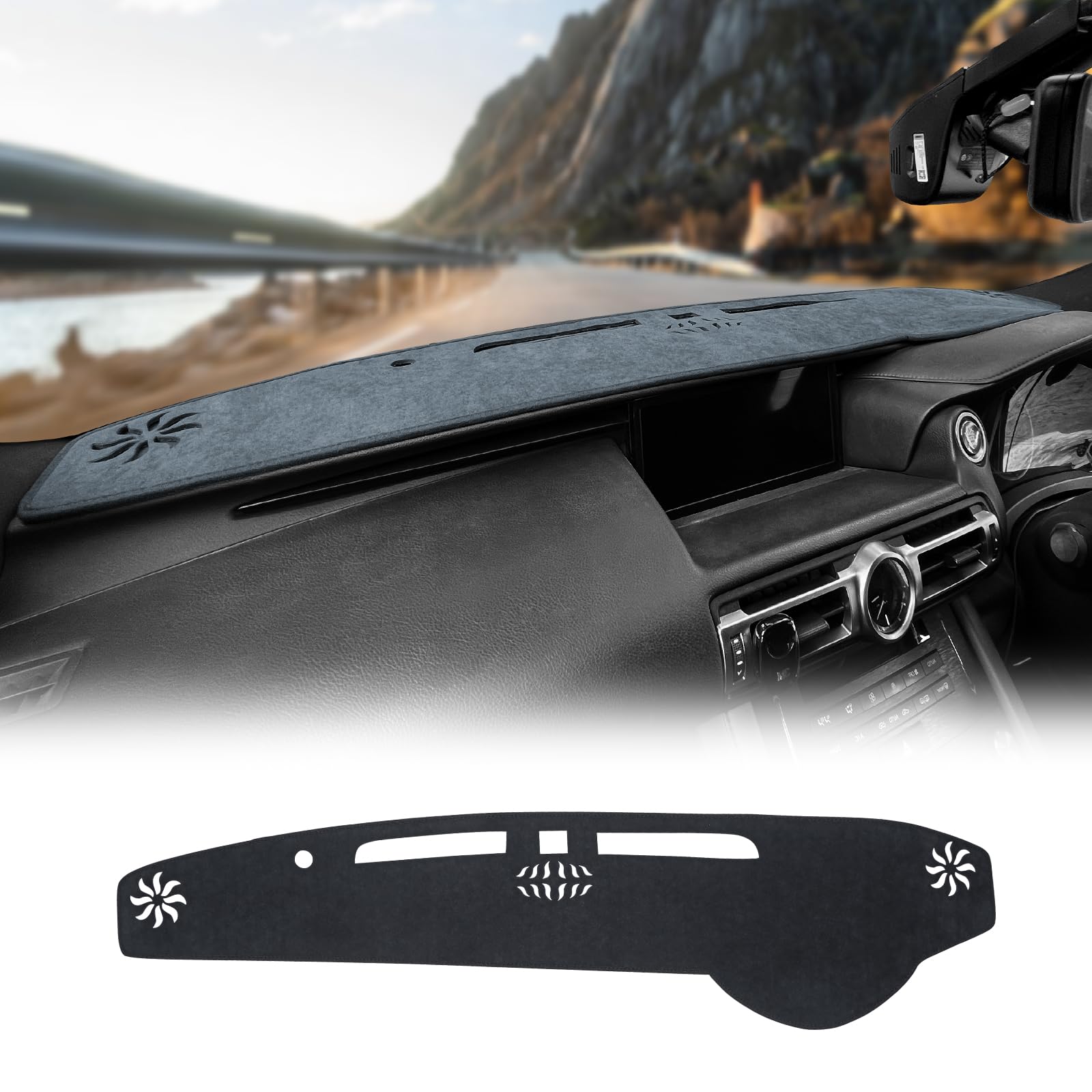 

KUNGKIC Lexus RC RC300 RC350 RC300h RC200t Версия F Sport L Правый руль Защита от солнца Защитный коврик для обуви Накладка на приборную панель Детали интерьера