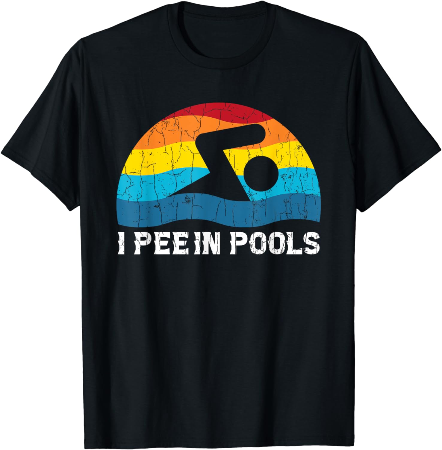 I Pee in Pools Funny Swimmer Swimming Coach Player Graphic TShirt Unisex Style Shirts for Women Unisex Clothing Harajuku S