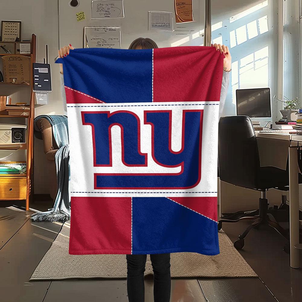 Giants Printed Flannel Blanket, soft throw for bedroom sofa, washable, fan merchandise, great gift.