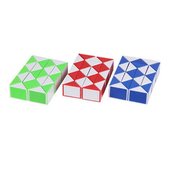 Children Snake Shape 3D Magic Cubes Twist Puzzle Game Brain Teaser Toy Gift