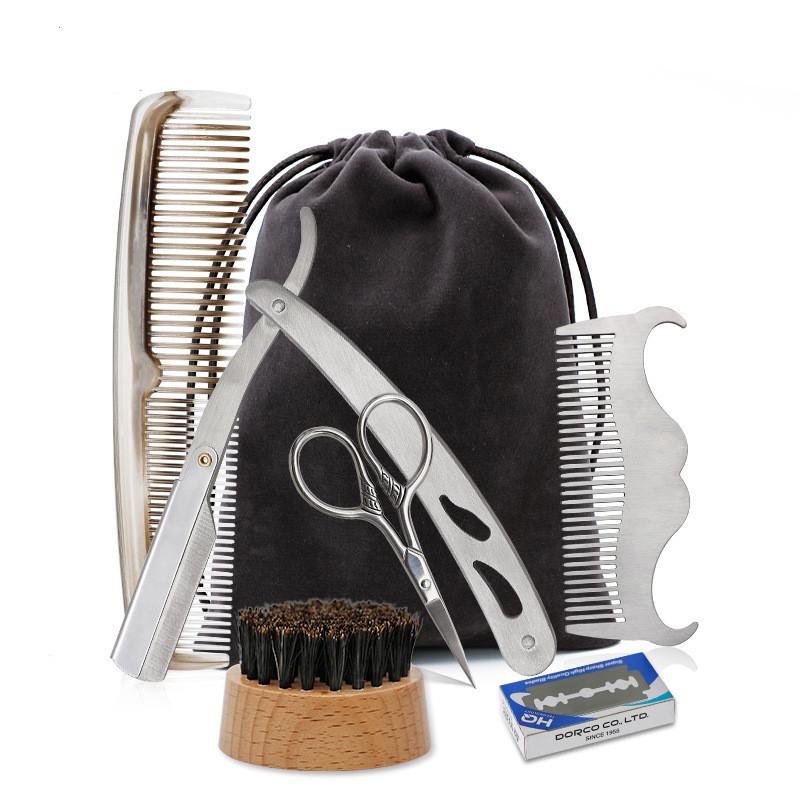 beard kit with straight razor