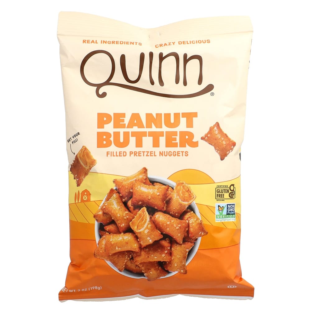 iHerb Queen Popcorn Pretzel Nuggets with Creamy Peanut Butter Filling, 198g (7oz)