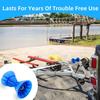 3inch/4inch Boat Trailer Roller Bow Stop with 1/2" Shaft Bow Stop for Boat Trailers Blue Bow Roller.